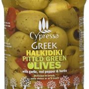 Cypressa Cypressa Greek Halkidiki Pitted Green Olives 380 g (Pack of 6)