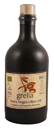 Grelia Organic Bio Extra Virgin Greek Olive Oil 500 ml Ceramic bottle