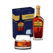 Metaxa 12 Star Greek Brandy 40% vol 70cl + 2 Tumbler Gift Set