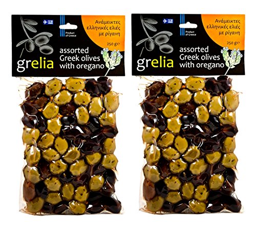 Greek Assorted Olives with Oregano from Crete 500gr Vacuum