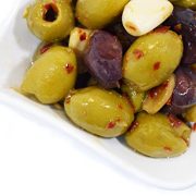deli med - Marinated Greek Olives CHILI & GARLIC - 220g