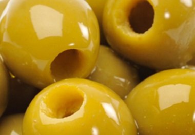 deli med - Greek Green Pitted Mamouth Olives in Oil - 2.9 Kg