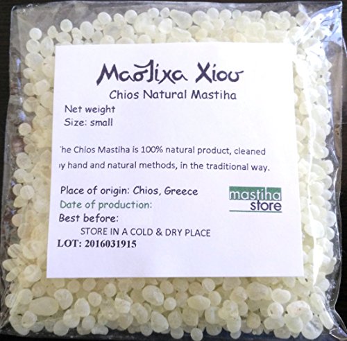 Chios Mastiha Tears Gum Greek 100% Natural Mastic Packs From Mastic Growers (100gr Small Tears)