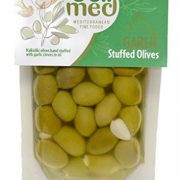 deli med - Greek Queen Olives Stuffed with GARLIC - 220g