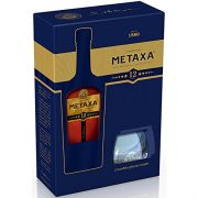 Metaxa 12 Star Greek Brandy 40% vol 70cl + 2 Tumbler Gift Set
